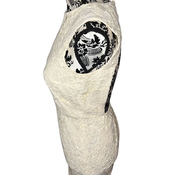 Zara Dress Ivory Sleeveless Open Back Size Small - Picture 7 of 8